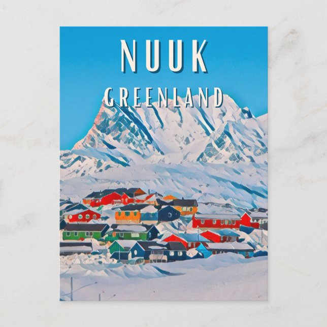 Nuuk, the polar city with breathtaking landscapes postcard (Front)