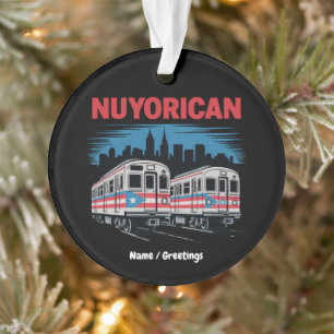 Nuyorican Puerto Rican New York City Pride Boricua Ornament