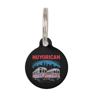 Nuyorican Puerto Rican New York City Pride Boricua Pet Tag