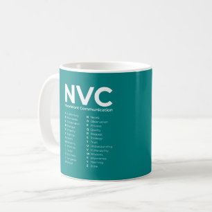 NVC Nonviolent Communication Alphabet Coffee Mug