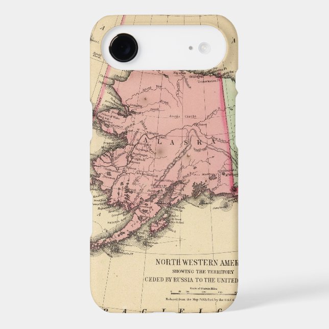 NW America Map by Mitchell Case-Mate Samsung Galaxy Case (Back)