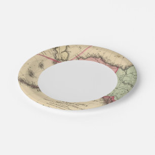 NW America Map by Mitchell Paper Plate