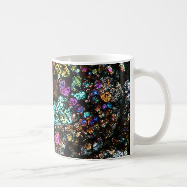NWA Meteorite Thin Section Coffee Cup 03 (Right)