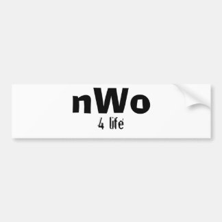 nWo, 4 life Bumper Sticker