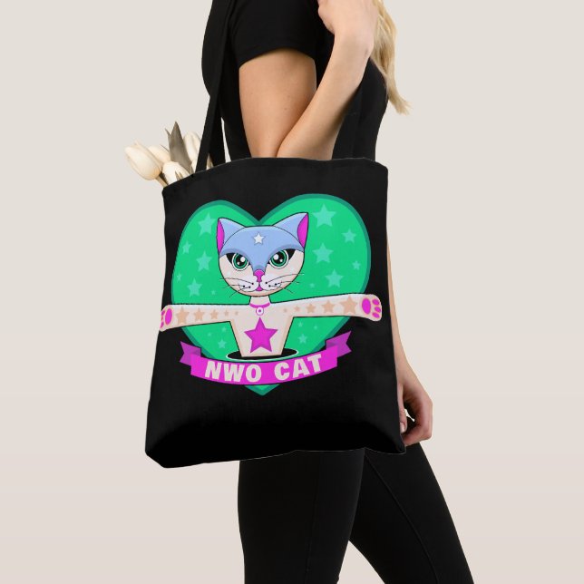 NWO Cat Tote Bag (Close Up)
