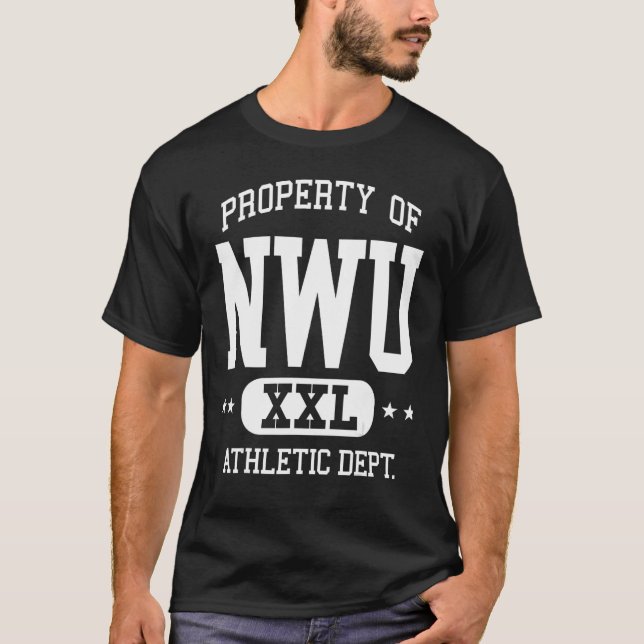 NWU Retro Athletic Property Dept T-Shirt (Front)