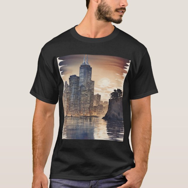 NY City Reflection  T-Shirt (Front)