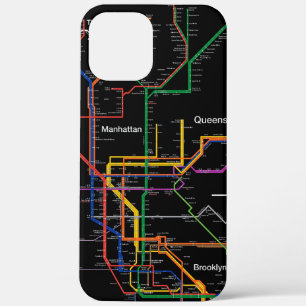 NY-City subway map iPhone 12 Pro Max Case