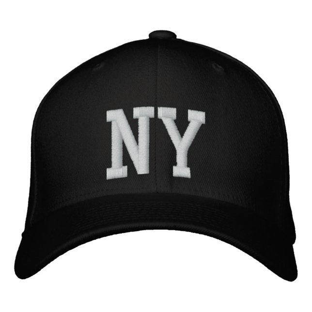 NY Custom Cap - Black and White (Front)
