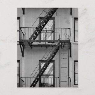 NY fire escape Postcard