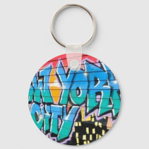 ny graffiti key ring