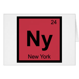 Ny - New York Chemistry Periodic Table Symbol City