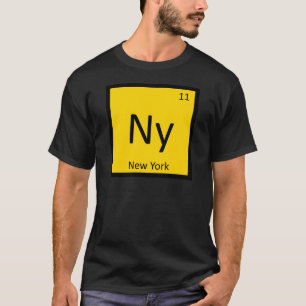 Ny - New York State Chemistry Periodic Table T-Shirt