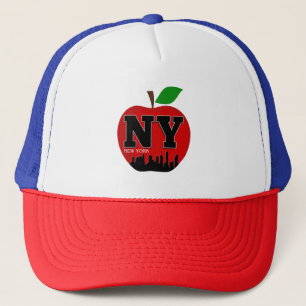 NY NEW YORK THE BIG APPLE TRUCKER HAT