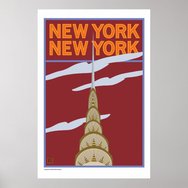 NY, NY-Print Poster (Front)