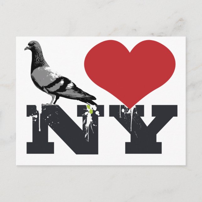 NY Pigeon Postcard (Front)