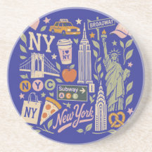 ny retro collage design