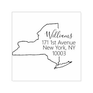 NY State of New York Return Address Stamp