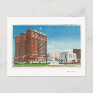 NY State Office, Statler Hotel Postcard