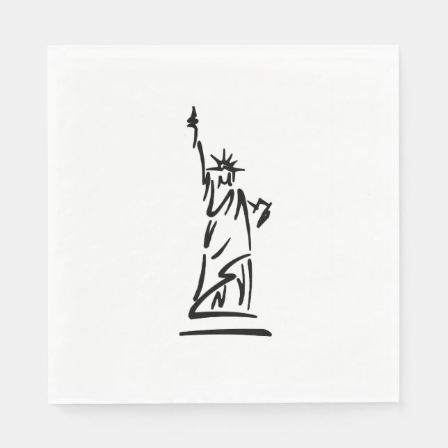 NY Statue of Liberty Napkin (Front)