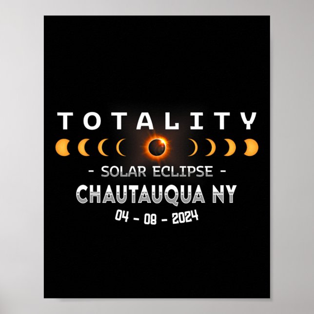 Ny Total Solar Eclipse 2024  Poster (Front)