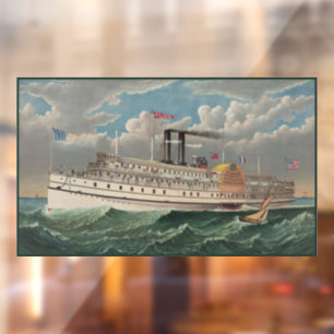 NY Voyage Grand Paddlewheel Steamboat The Pilgrim