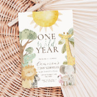 Nyala Safari Animals One Wild Year First Birthday