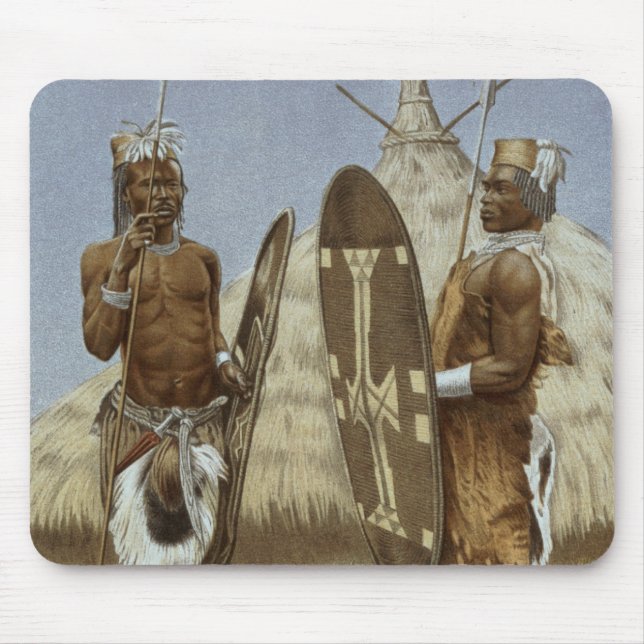 Nyam-nyam warriors from The History of Mankind Mouse Pad (Front)