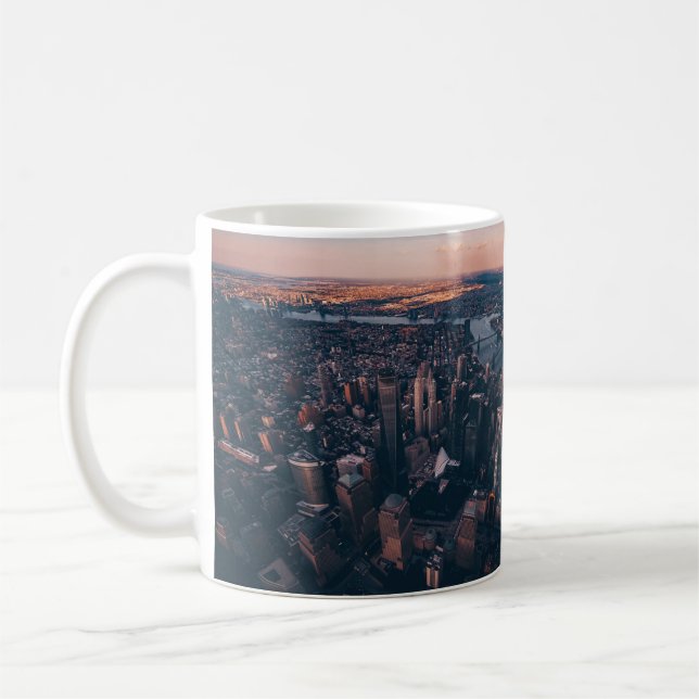 NYC Aerial View Coffee Mug (Left)