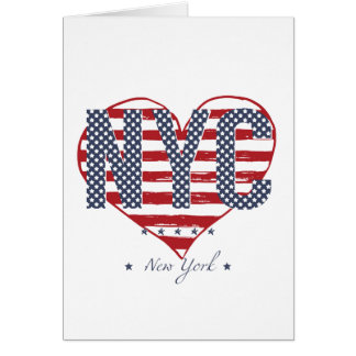 NYC American Flag Heart