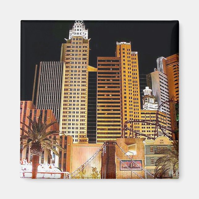 NYC at Night-Magnet Magnet (Front)