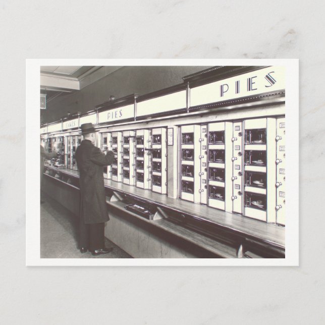 NYC Automat Photo by Berenice Abbott Postcard (Front)