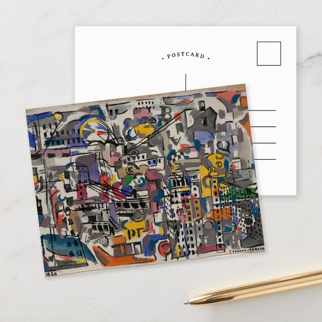 NYC Bird’s Eye View | Joaquín Torres-García Postcard (Creator Uploaded)