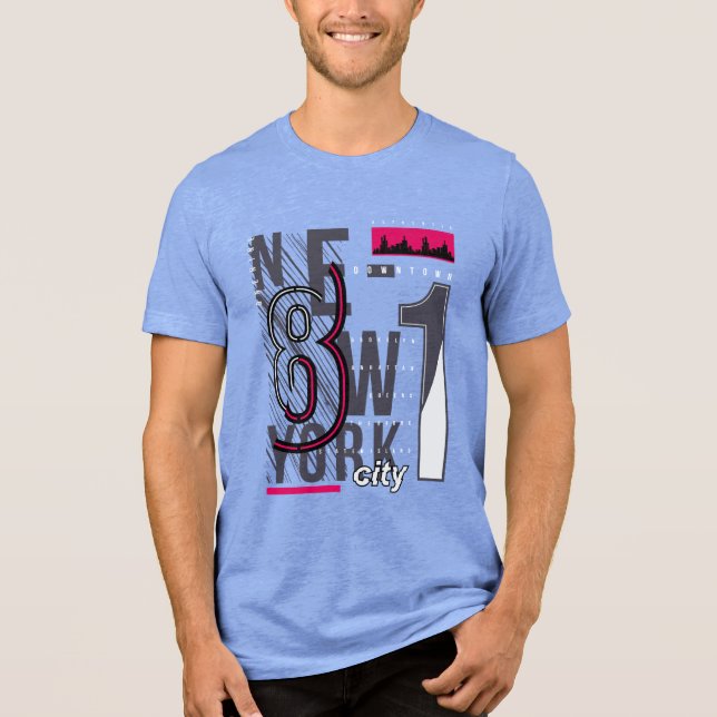 NYC Boroughs: The Ultimate Breakdown Tri-Blend Shirt (Front)