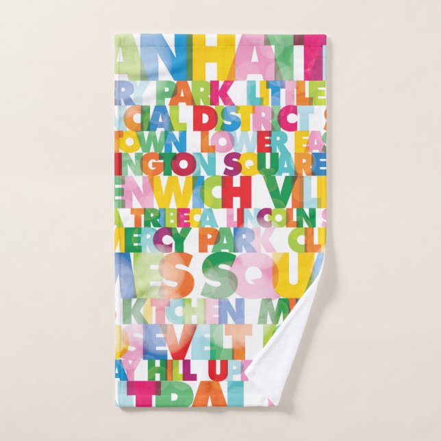 NYC Boroughs  Towel (Hand Towel)