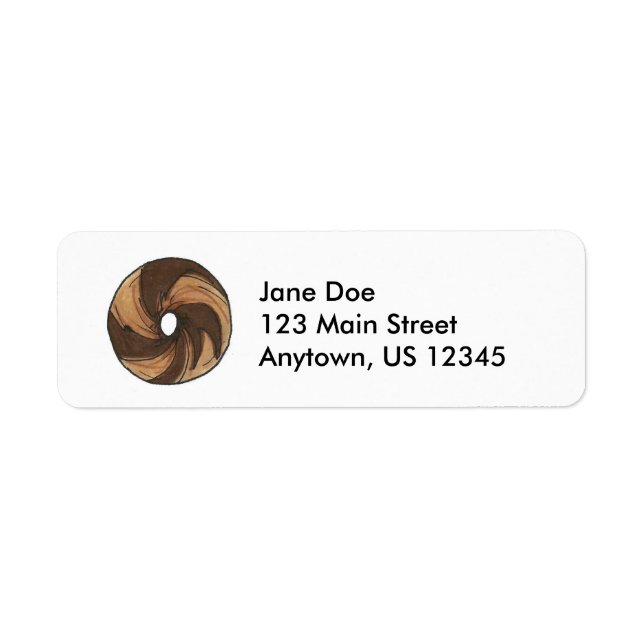 NYC Breakfast Marble Rye Bagel Bagels Labels (Front)