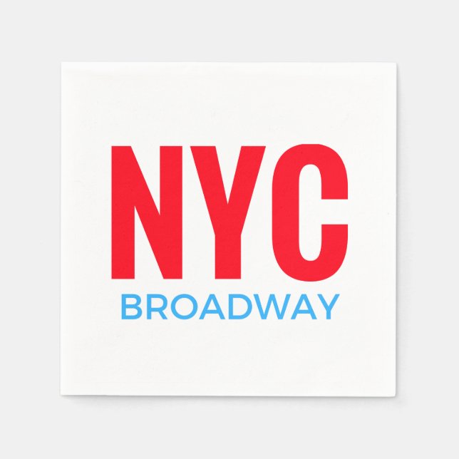 NYC Broadway Napkin (Front)