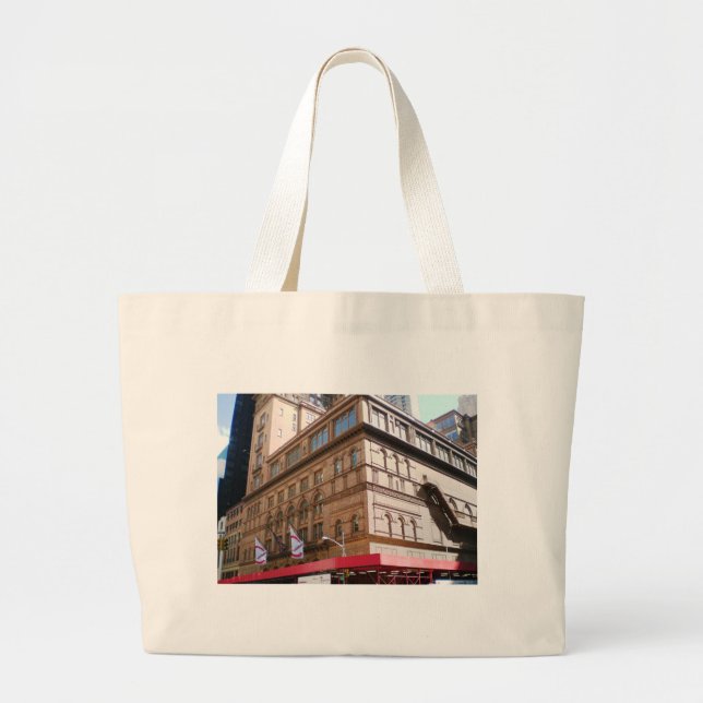 NYC Carnegie Hall Large Tote Bag (Front)