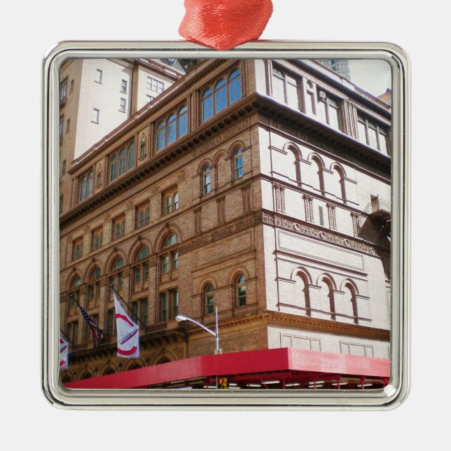 NYC Carnegie Hall Metal Tree Decoration (Front)