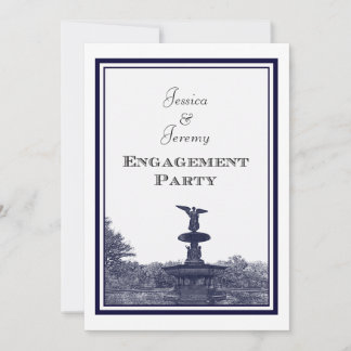 NYC Central Park Bethesda Ft DIY #2 Engagement Invitation