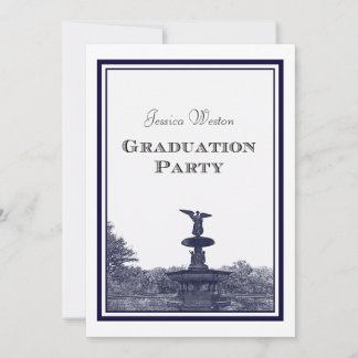 NYC Central Park Bethesda Ft DIY #2 Graduation Invitation