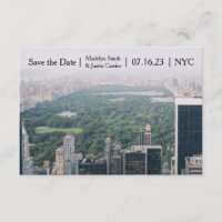 NYC Central Park Photo - 3x5 Save the Date
