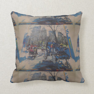 NYC Central Park prints throw pillow