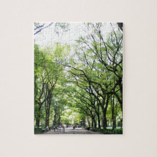 NYC Central Park Tree Tunnel Jigsaw Puzzle