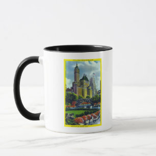 NYC Central Park View of 5th Ave Hotels Mug