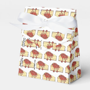 NYC Cherry Cheesecake Slice Dessert Baking Food Favour Box