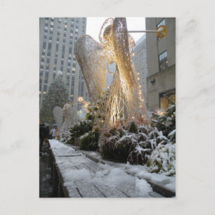 NYC Christmas Angel Holiday Postcard