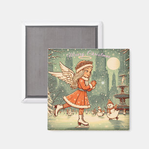 NYC Christmas Angel Magnet