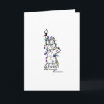 NYC Christmas Hanukkah Holiday Lights New York Card<br><div class="desc">Cards feature an original marker illustration of a New York City landmark, the Statue of Liberty, "dressed up" for the holiday season. Perfect for Christmas or Hanukkah! This Chanukah illustration is also available on other products. Don't see what you're looking for? Need help with customisation? Contact Rebecca to have something...</div>