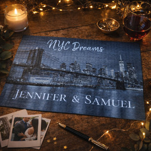 NYC Dreams Romantic Skyline  Jigsaw Puzzle